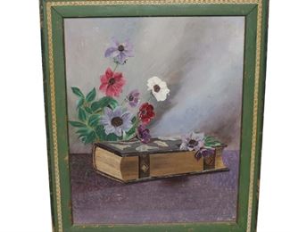 
Lot 575
Vintage oil on board
