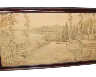 
Lot 583
Vintage needlepoint in large mahogany frame
