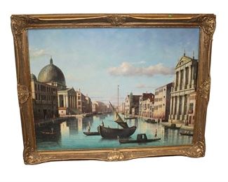 
Lot 587
Oil on canvas of Venice in a nice fancy frame

