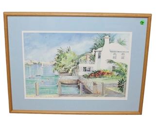 
Lot 593
Water color style print of Bermuda
