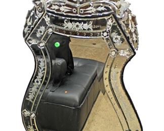 
Lot 614
Venetian style decorator mirror
