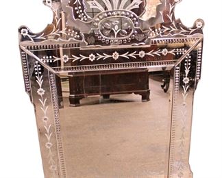 
Lot 615
Vintage Venetian style decorator mirror
