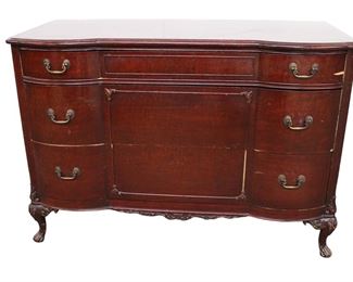 
Lot 638
Vintage French style mahogany low chest
