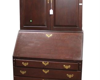 
Lot 679
Craftique solid mahogany 2pc secretary with bookcase top

