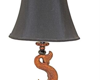 
Lot 738
Contemporary fish base decorator lamp
