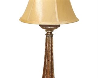 
Lot 741
Contemporary decorator lamp approx. 6" w x 6" d x 36" h
