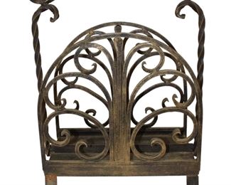 
Lot 747
Heavy iron magazine rack
