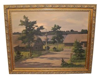 
Lot 758
Semi antique Signed oil on canvas in original frame
