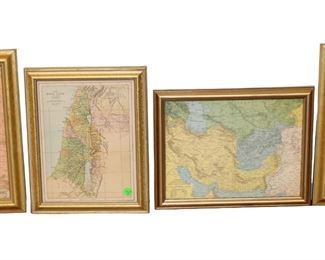 
Lot 762A
Group of 4 gold frame of maps
