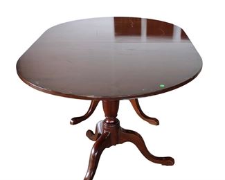 
Lot 781
Charter House by Kittinger solid mahogany dining room table
