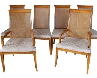 
Lot 788
Set of 6 Drexel Heritage cane back dining room chairs
