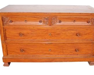 
Lot 797
Antique flaming birch 4 drawer chest
