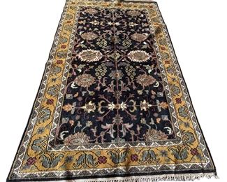 
Lot 824
Semi antique hand stitched 6' x 9' wool rug
