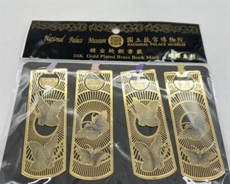 24k Gold Plated Brass Book Marks