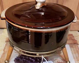 vintage fondue pot