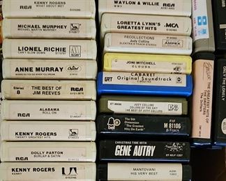 vintage 8-track tapes