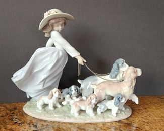  Vintage Lladro Figurine "Puppy Parade!" #6784