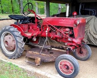 McCormick Farmall Cub tractor includes a belly mower