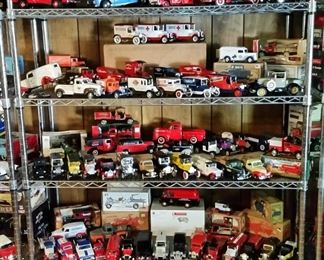 Collection of diecast cars and trucks