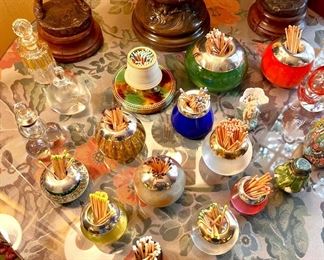 Antique match striker collection