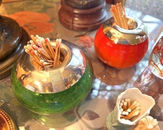 Antique match striker