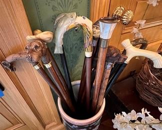 Cane or walking stick collection