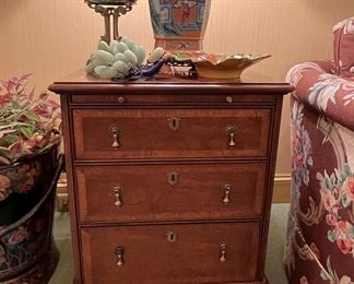 Pair of Vintage banded side chests
