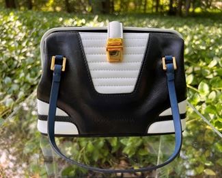 Dolce & Gabbana small black and white handbag