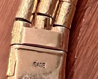 Elizabeth Gage three-strand collar with diamonds