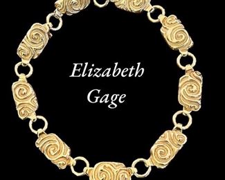 Elizabeth Gage 18k Etruscan necklace