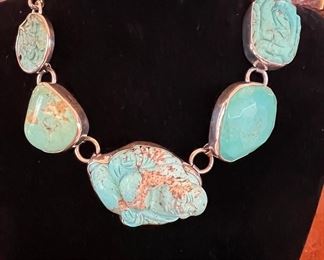 Rebecca Collins turquoise Buddha necklace! This necklace is beautiful!