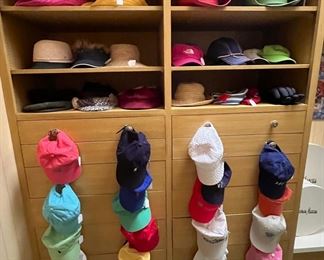Polo caps, cowboy hats, designer hats