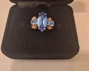 w10k gold tanzanite ring royal marquise cut151 t