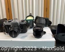 wasahi pentax spotmatic sp ii film camera with lenses1181 t