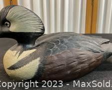 whand painted and carved wood duck by carolina accessories791 t