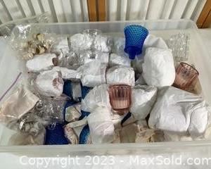 wlarge lot of glass votive candle holders311 t