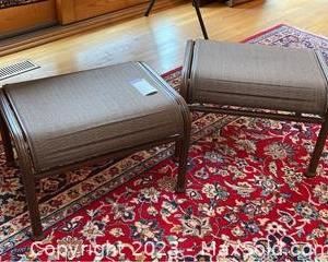 wmatching mesh chaise footstools471 t