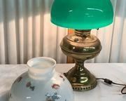 wone lamp and two glass shades391 t