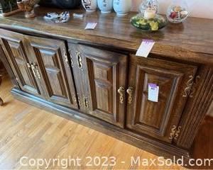 wornate wood buffet371 t