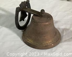 wvintage garden or patio brass bell601 t
