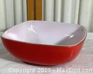 wvintage pyrex square ovenware serving bowl561 t