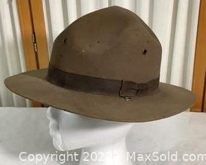 wvintage stetson military campaign hat291 t