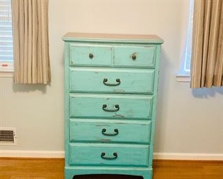 Painted Dresser & Rug 