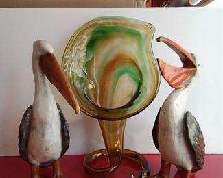 Art Glass & Pelicans