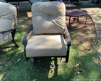 Woodard Cortland Aluminum Swivel Rocking Lounger