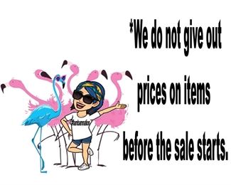 no pricing before sale starts