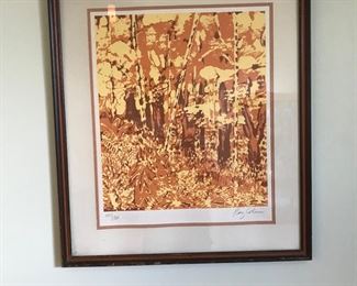 Beautiful framed serigraph!