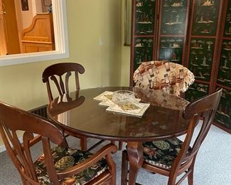 Cherry Dining Table with 4 Chairs