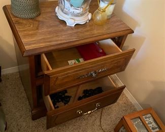 Night stand. $45.00                                                                          Dresser w Mirrors $175.00                                                                      Chest of Drawers $125.00                                                     $250.00 for 3 pieces$250.00 for 3 pieces