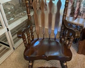 Rocker with Gold Trim; 26"W, 19"D, 43"T                                         $150.00